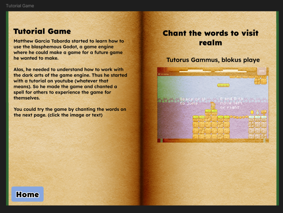 Part of final iteration, midsection before accessing projects